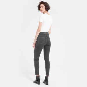 Everlane High Rise Skinny Jean in Washed Black 28R